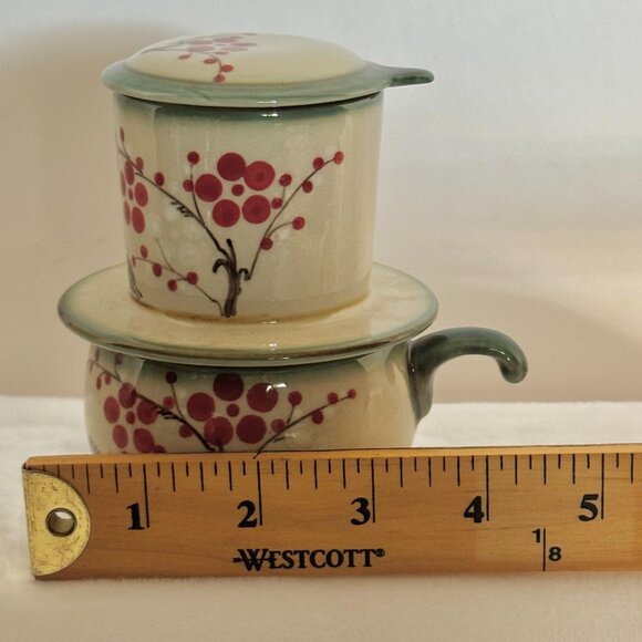 Vietnamese Coffee Phin Ceramic Coffee Filter Reactive Glaze Barware - Picture 13 of 13